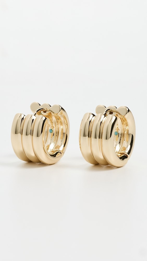 The Triple Tube Huggie Earrings | Shopbop