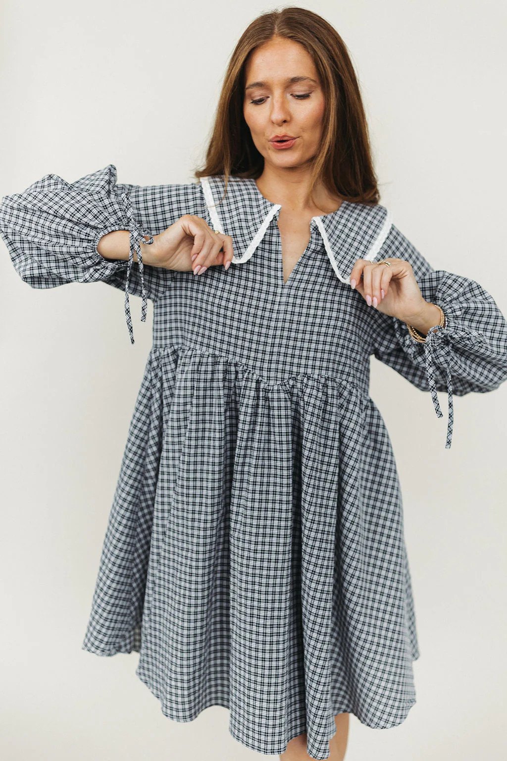 Quincie Plaid Dress Medium | Henly