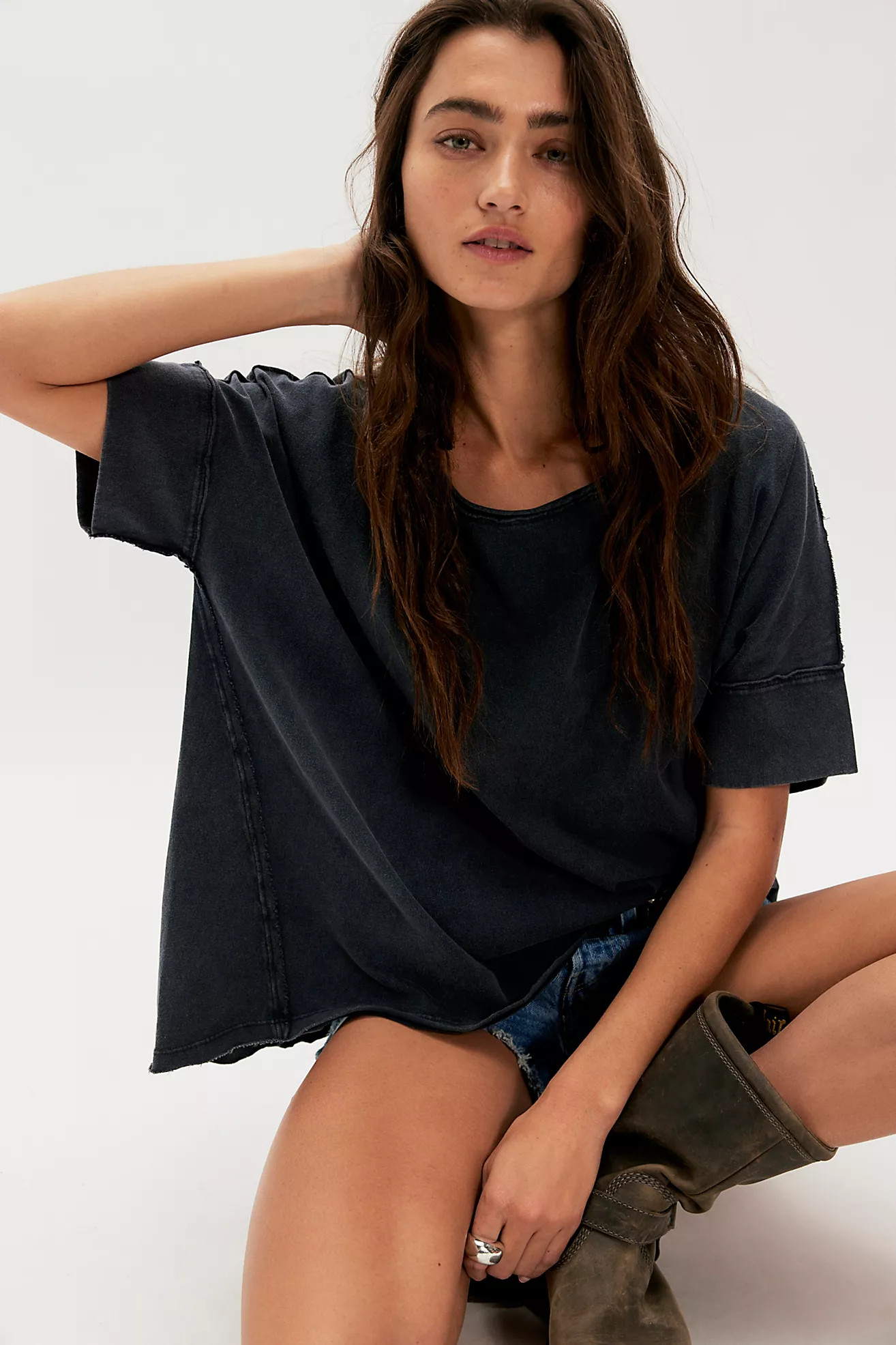 We The Free Rex Oversized Cotton Tee | Free People (Global - UK&FR Excluded)