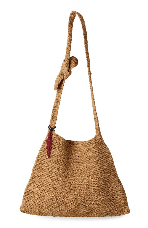 Free People Coastal Crush Straw Tote in Natural at Nordstrom | Nordstrom