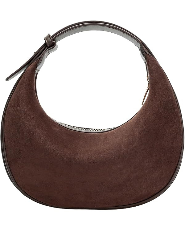 Herald Suede Crossbody Bag for Women, Vintage Hobo Handbag Crescent Shoulder Purses with Adjustab... | Amazon (US)