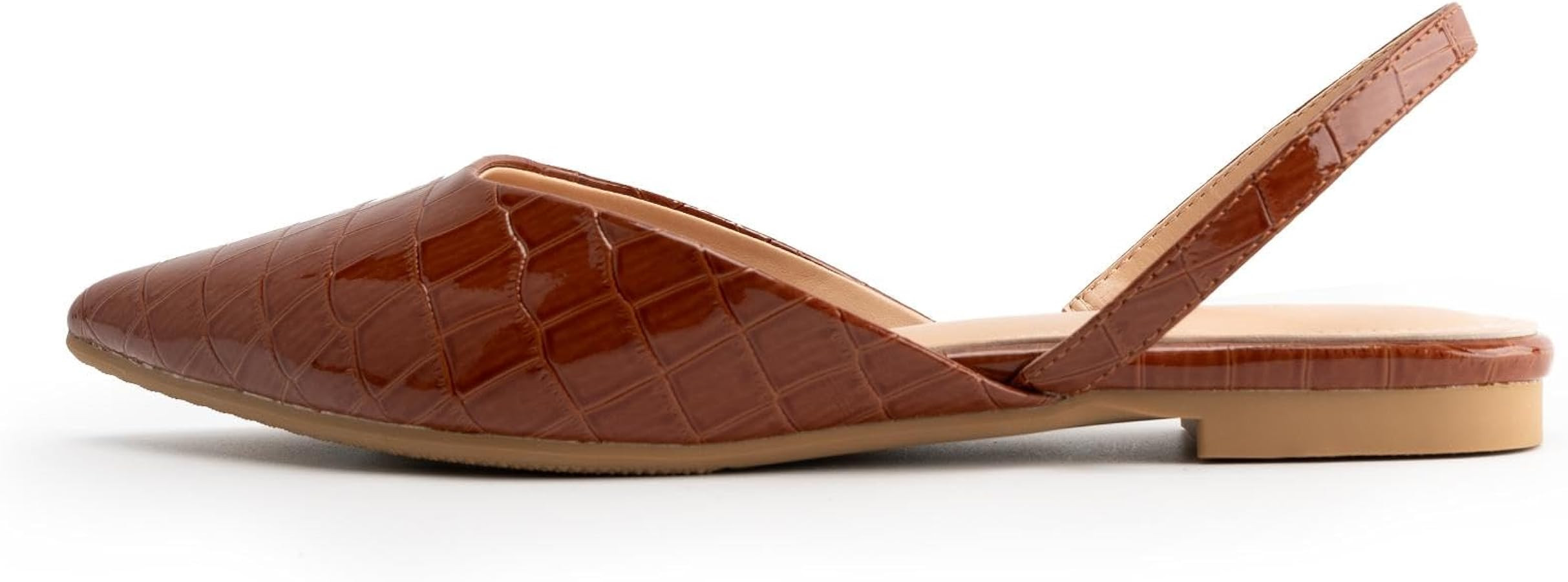 DREAMCIA Slingback Flats for Women Pointed Toe Flats Slip On Casual Office Shoes for Women | Amazon (US)