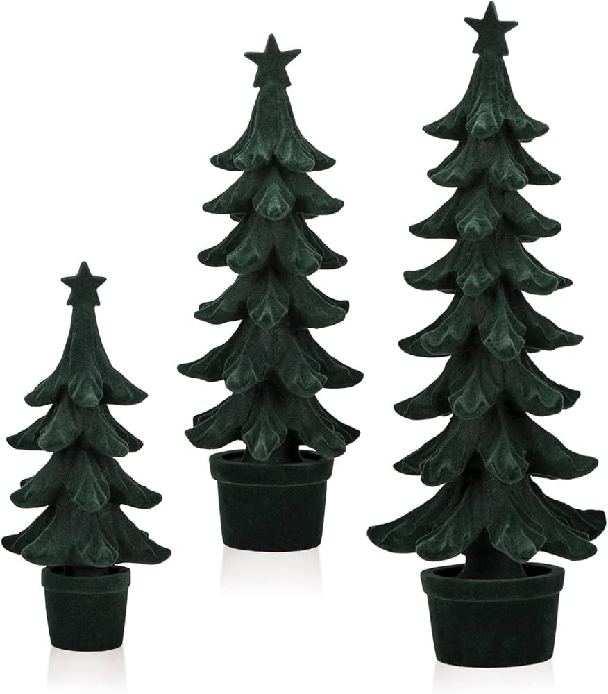 Christmas Decorations Indoor Tree 3Pcs,Christmas Tree Set Tabletop Home Ornamental Faux Rustic Mi... | Amazon (US)