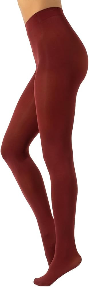 CALZITALY Opaque Colour Tights | Thick Tights | Microfiber 3D Pantyhose | 80 DEN | M, L, XL | Ita... | Amazon (US)