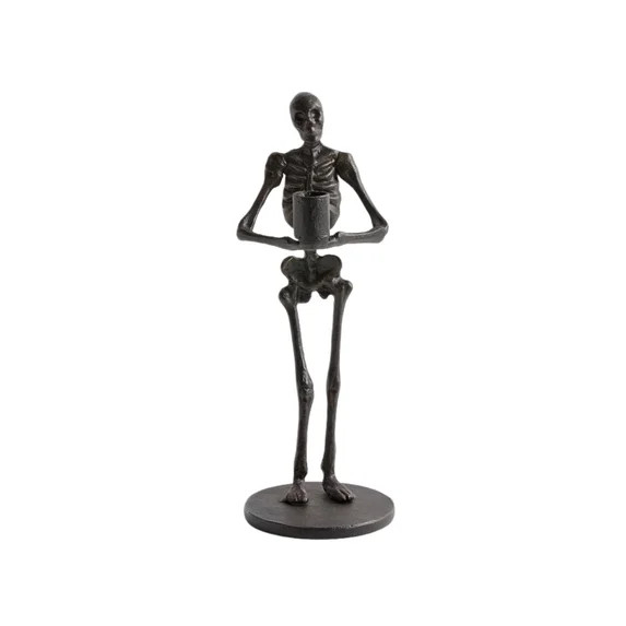 Halloween Skull Candle Holder, Skeleton Creepy Candelabra for Candlesticks, Spooky Gothic Candles... | Walmart (US)