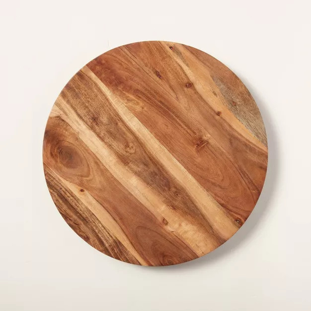 Round 18" Natural Wood Lazy Susan - Hearth & Hand™ with Magnolia | Target