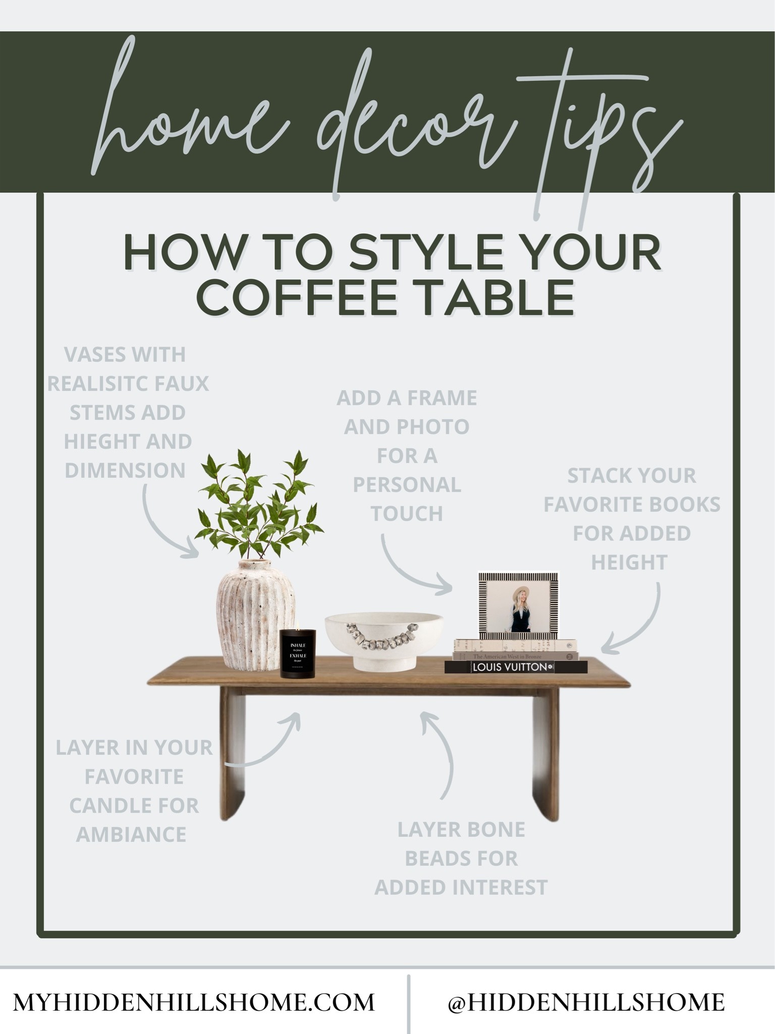 Coffee Table decor, How to style your coffee table, Coffee table decor tips, home decor #coffeetable #homedecor 

#LTKunder100 #LTKstyletip #LTKhome