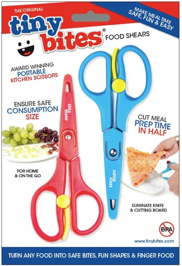 Tiny Bites Food Shears - Easily Cut Any Food Into Safe Bites for Your Baby, at Home or On The Go | Amazon (US)