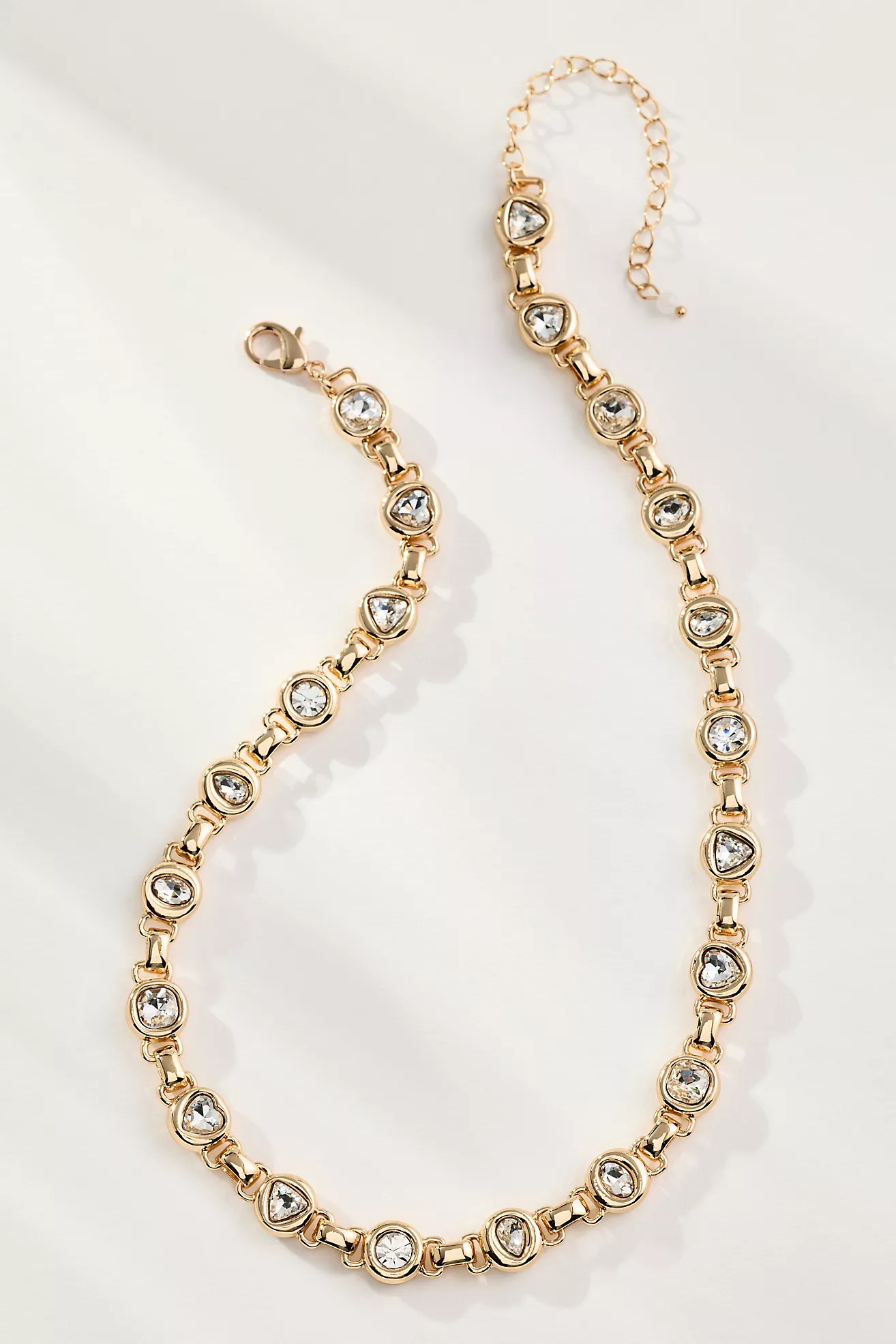 Round Bezel Crystal Necklace | Anthropologie (US)