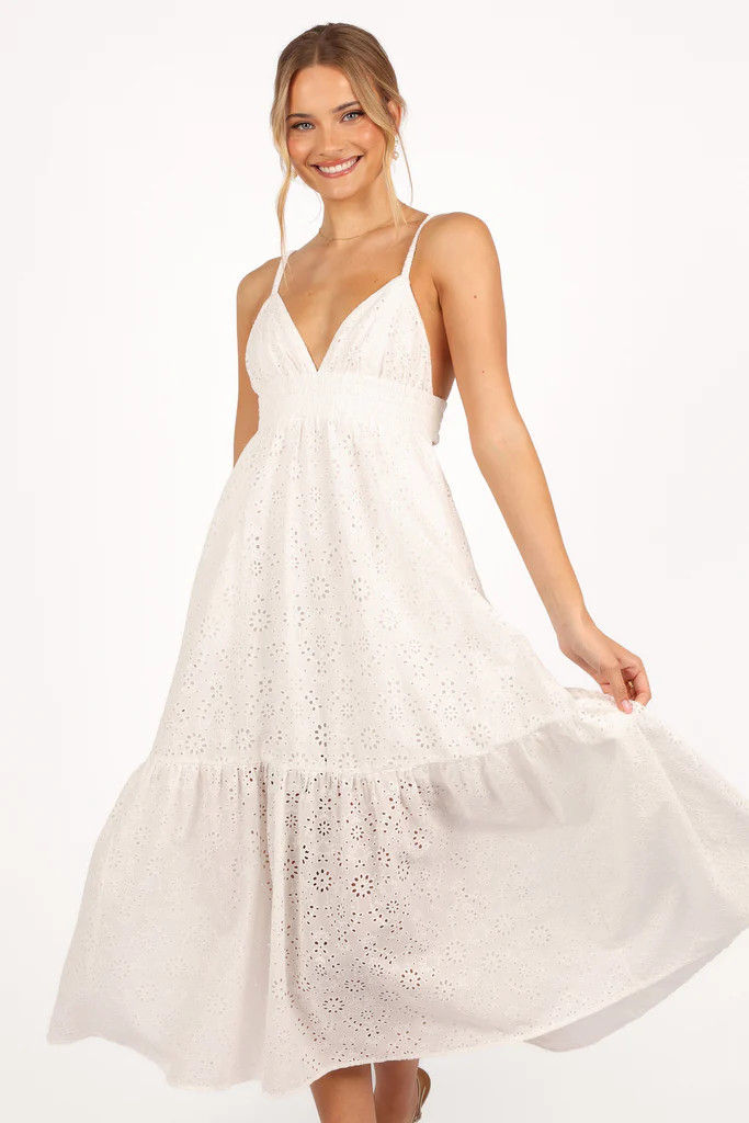 Ivannah Midi Dress - Ivory | Petal & Pup (US)