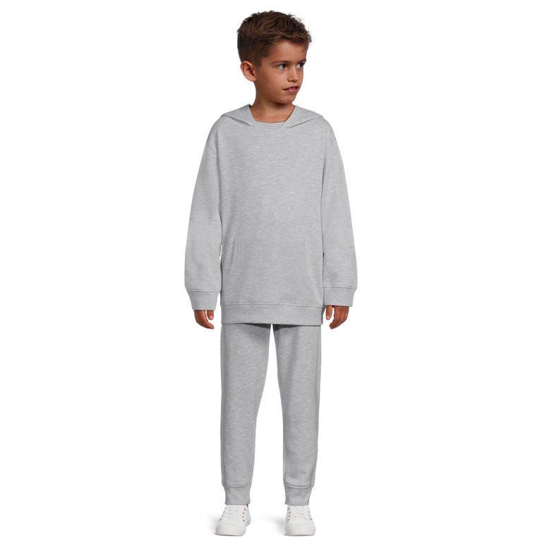 Wonder Nation Boys Athleisure Hoodie and Joggers, 2-Piece Outfit Set, Sizes 4 to 12 | Walmart (US)