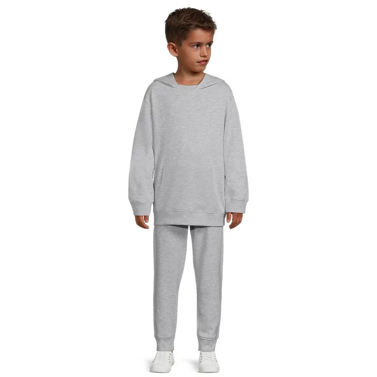Wonder Nation Boys Athleisure Hoodie and Joggers, 2-Piece Outfit Set, Sizes 4 to 12 | Walmart (US)