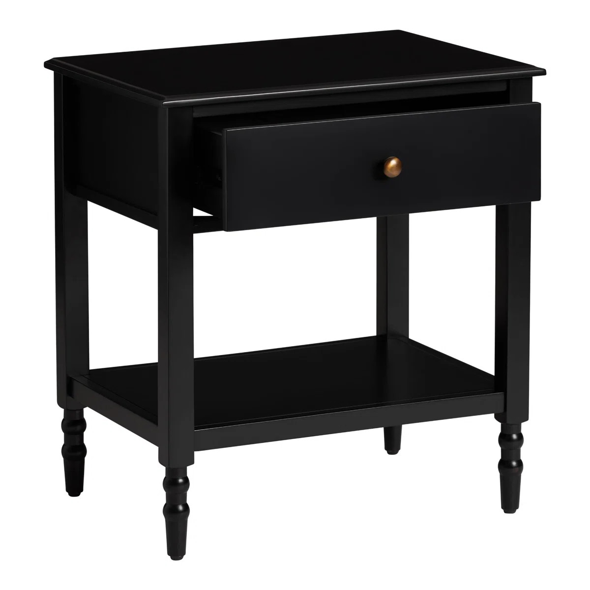 Ensor One Drawer Solid Wood Nightstand | Wayfair North America
