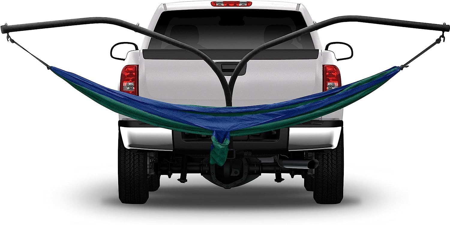 Hammaka 41531202-KP Blue Parachute Hammock Hitch Stand with 2 Cradle Chairs Green Parach | Amazon (US)