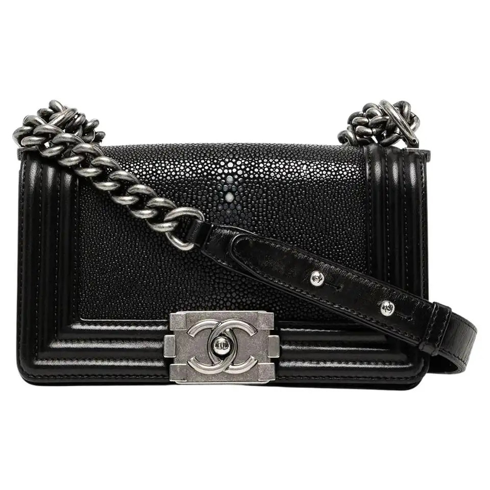 Chanel Stingray Galuchat Le Boy Bag | 1stDibs