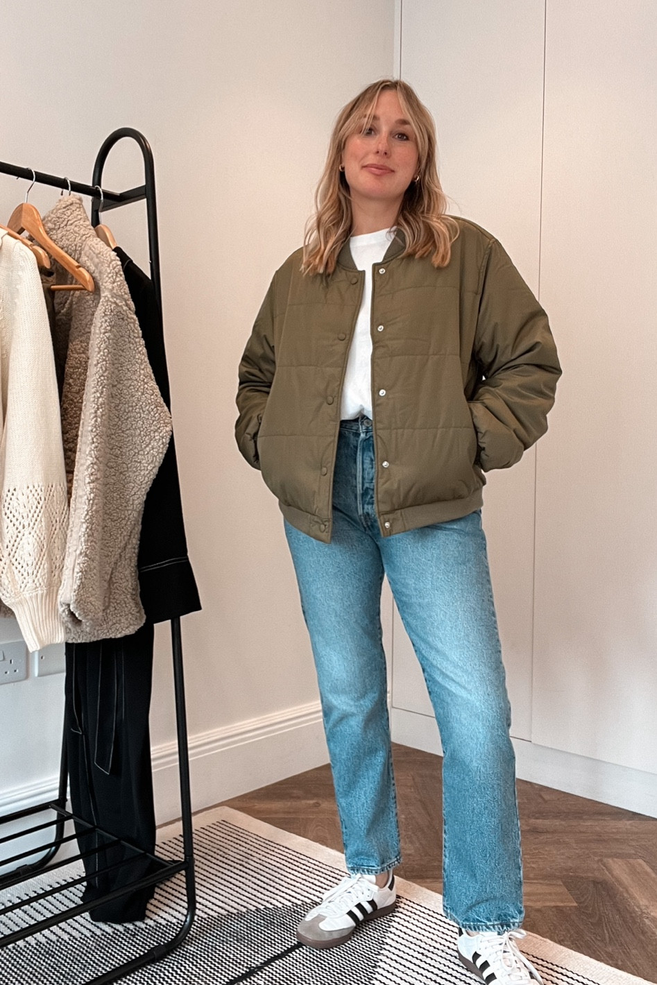 The simplest of every day outfits. Wearing a 12 in the jacket, a 30 28 in the jeans 

#LTKmidsize #LTKstyletip #LTKfindsunder50