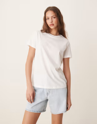 ASOS DESIGN - Ultimate - T-shirt girocollo bianca in misto cotone - WHITE | ASOS (Global)