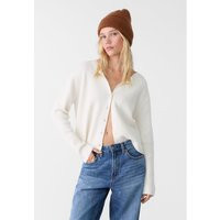 Ribbed knit cardigan with buttons - Women's fashion | Stradivarius United Kingdom | Stradivarius (UK)