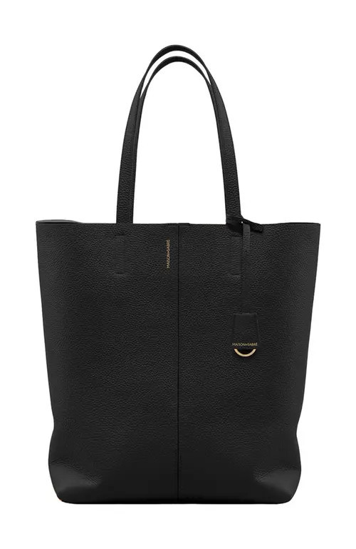 MAISON de SABRÉ Tall Leather Soft Tote in Rouge Noir at Nordstrom | Nordstrom