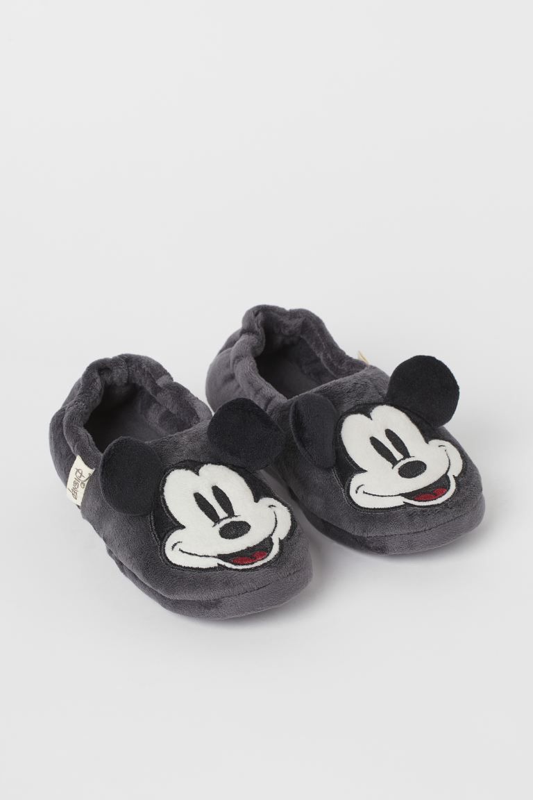 Soft Appliquéd Slippers | H&M (US + CA)