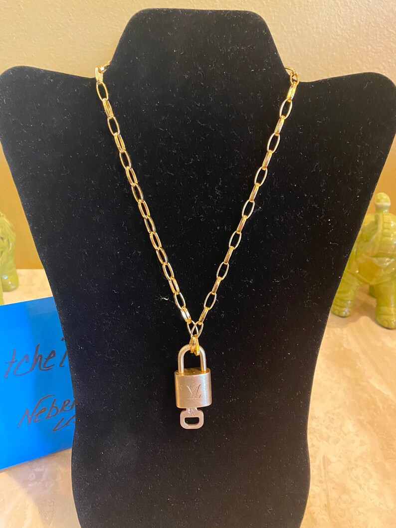 Authentic LV Padlock with unbranded chain | Etsy (US)
