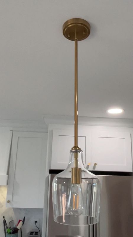 My client ordered and loves these gold kitchen pendant lights from Amazon for above her kitchen island! 

Pendant light fixture, modern brass glass kitchen pendant lighting, warm gold kitchen pendant lights from Amazon, brass pendent light, hand blown glass pendant light, kitchen light fixture, kitchen island lighting, kitchen lighting, pendant lighting. 
#kitchen #amazon #founditonamazon

#LTKstyletip #LTKunder100 #LTKhome