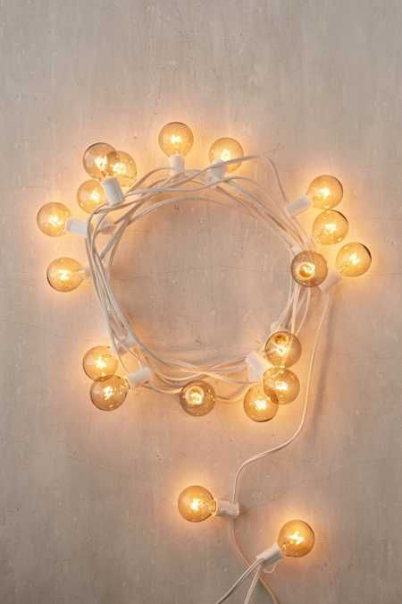 Lilac Tinted Globe String Lights | Urban Outfitters US
