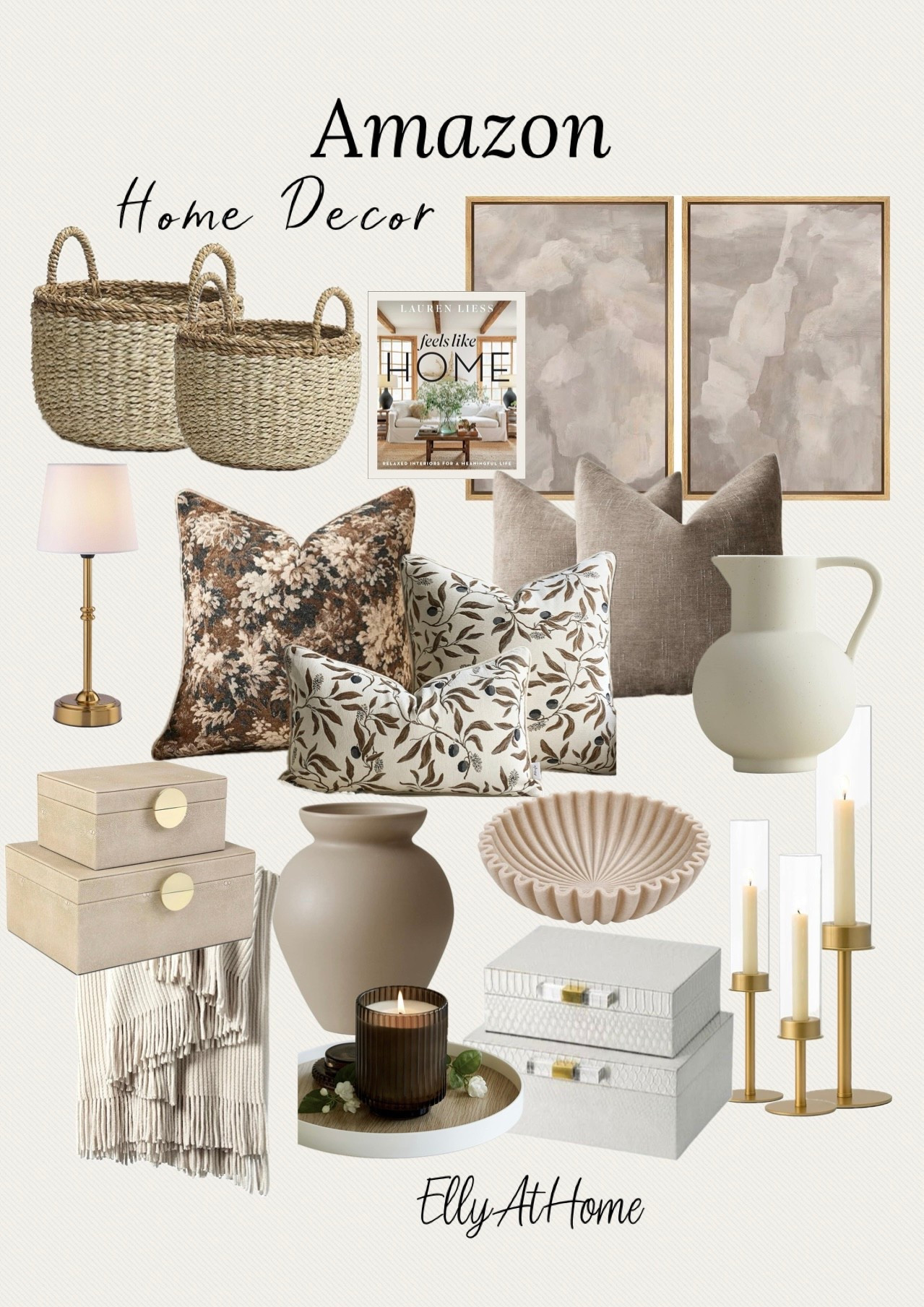 Home refresh with Amazon neutrals! Shop throw pillows, blankets, candles, baskets, artwork and more home decor accessories. Winter home refresh. Free shipping. 

#LTKHome #LTKSaleAlert #LTKFindsUnder50