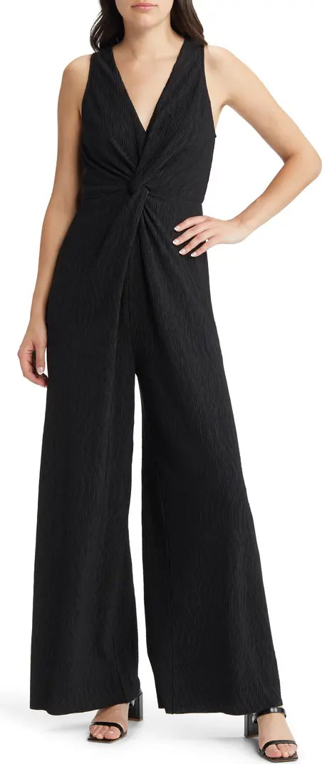 Plissé Sleeveless Wide Leg Jumpsuit | Nordstrom