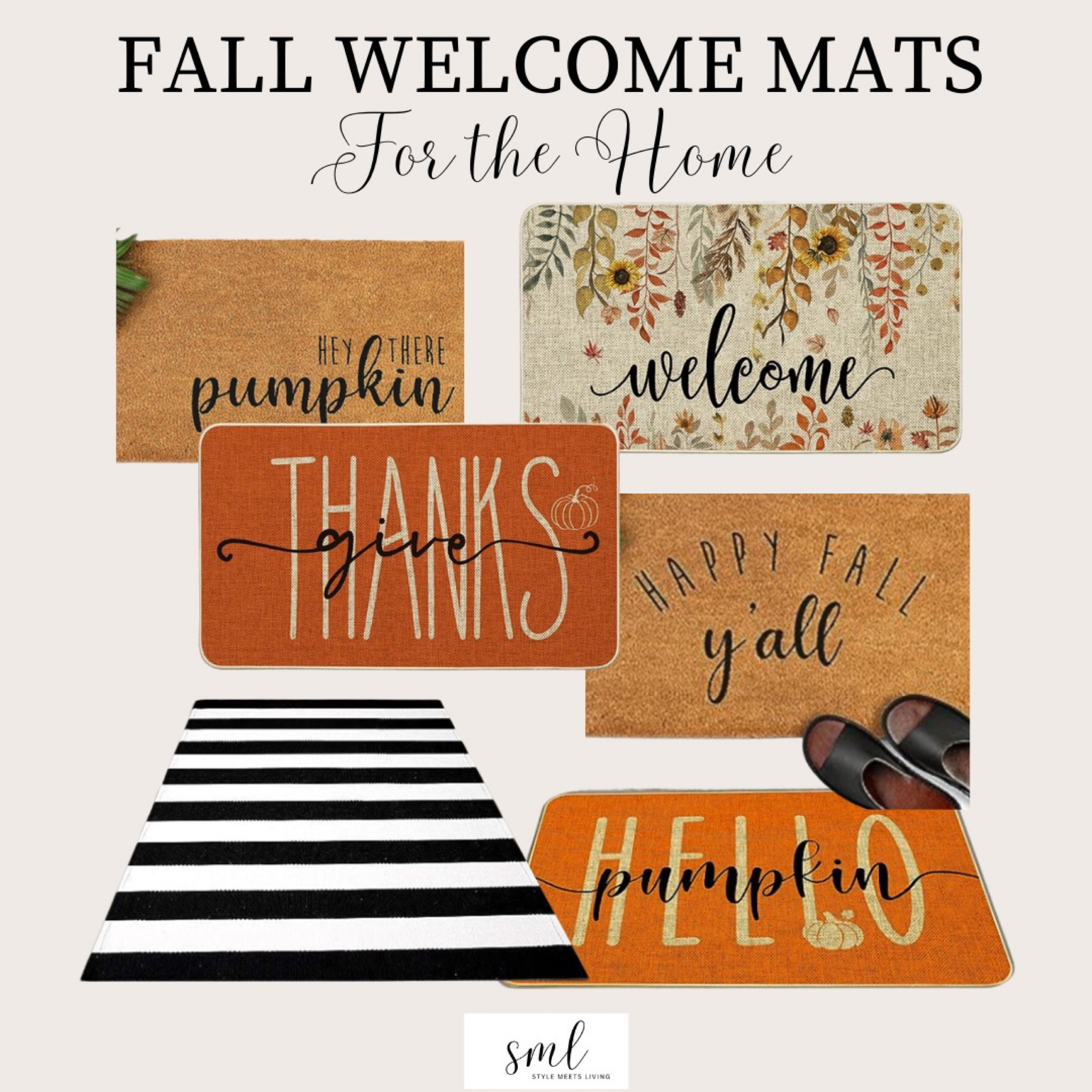 Roll out the welcome mat for fall! 🍂✨ 

Explore a cozy collection of fall-themed welcome mats that will greet your guests with warmth and style. 

Find the perfect one to add that autumn charm to your doorstep!


#WelcomeMats #AutumnDecor

#LTKhome #LTKHalloween #LTKSeasonal
