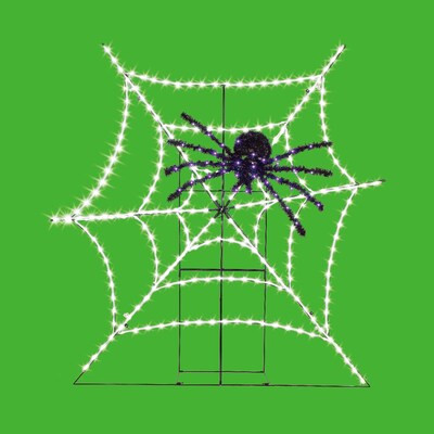 Haunted Living 5-ft LED Spider Web Porch Decoration | Lowe's