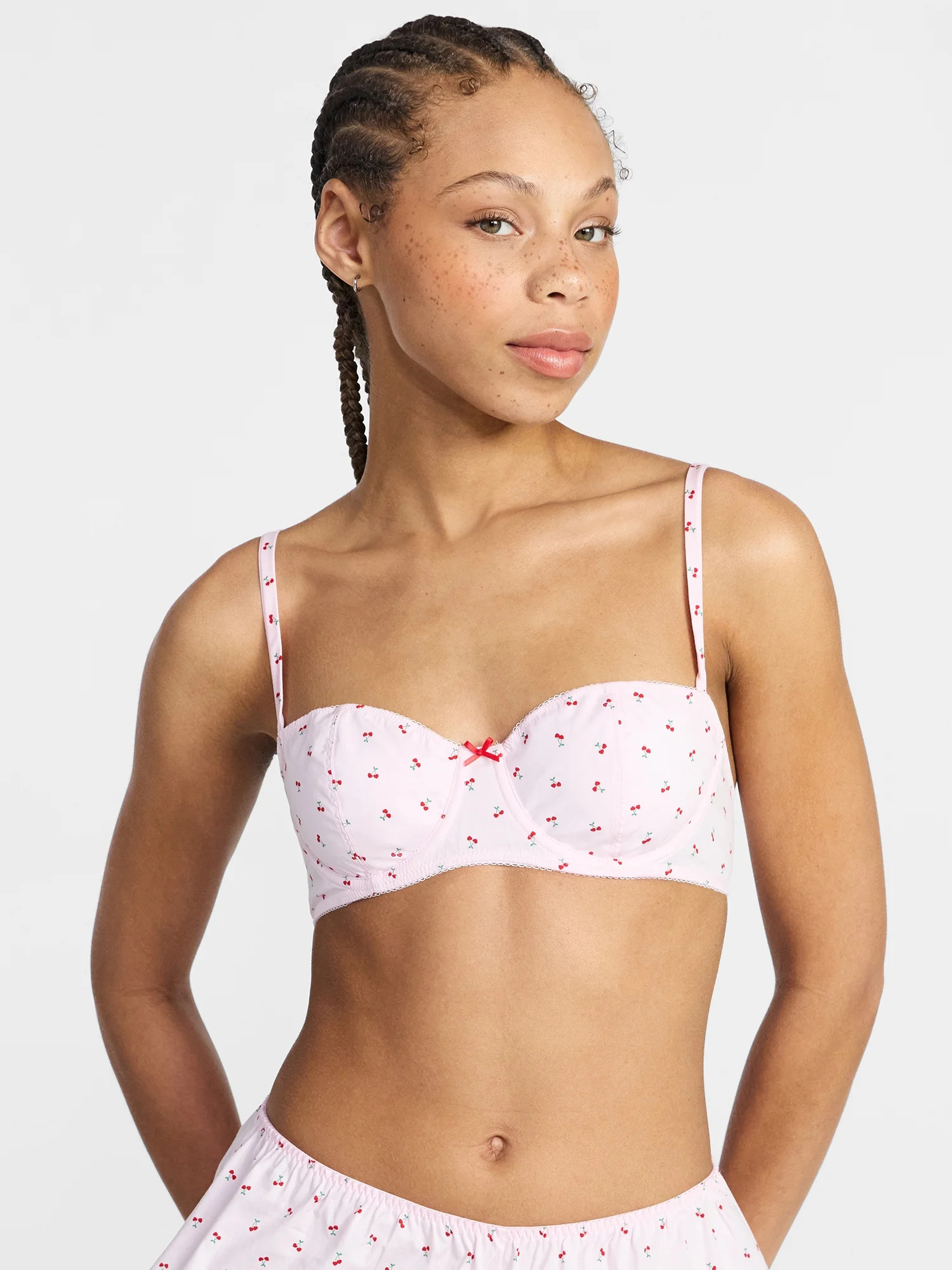 No Boundaries Wireless Woven Cotton Bra, Women's XS-XXXL | Walmart (US)