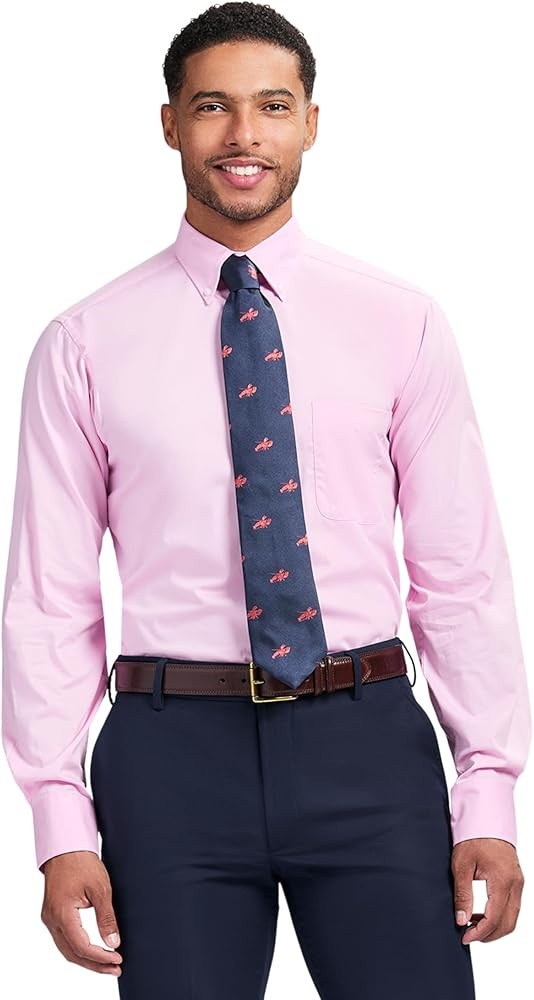 IZOD Men's Dress Shirt Regular Fit Long Sleeve Wrinkle Free Stretch Button Down Collar | Amazon (US)