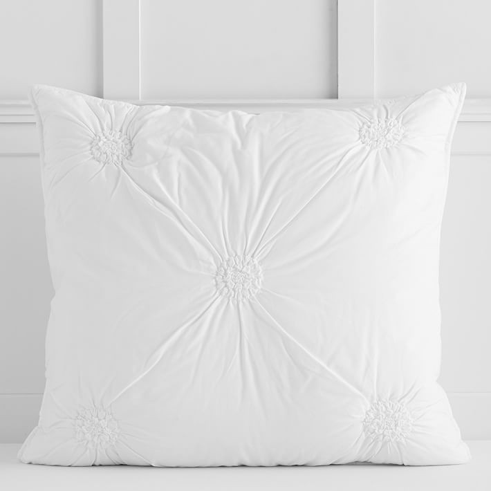 Ruched Rosette Quilt | Pottery Barn Teen