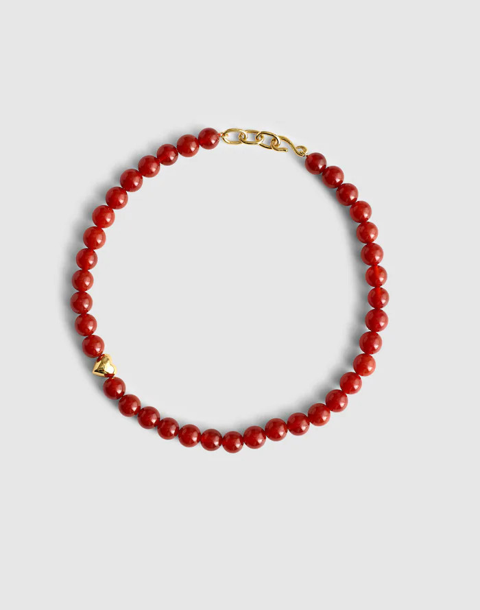 Semiprecious Charm Beaded Choker Necklace | Madewell