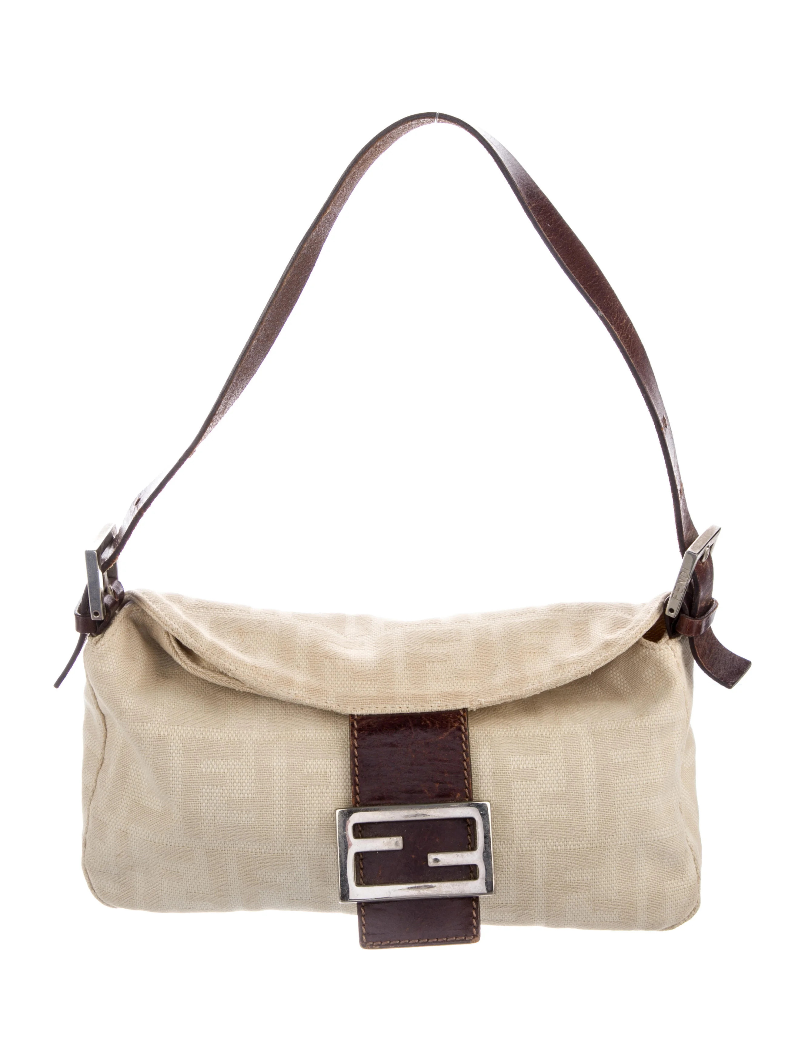 Leather-Trimmed Zucca Baguette | The RealReal