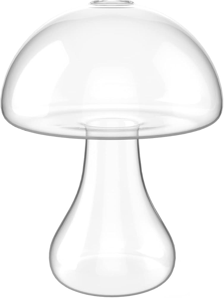 Mushroom Shaped Glass Vase Planters Glass Terrarium Air Plants Containers Succulents Globe Hydrop... | Amazon (US)