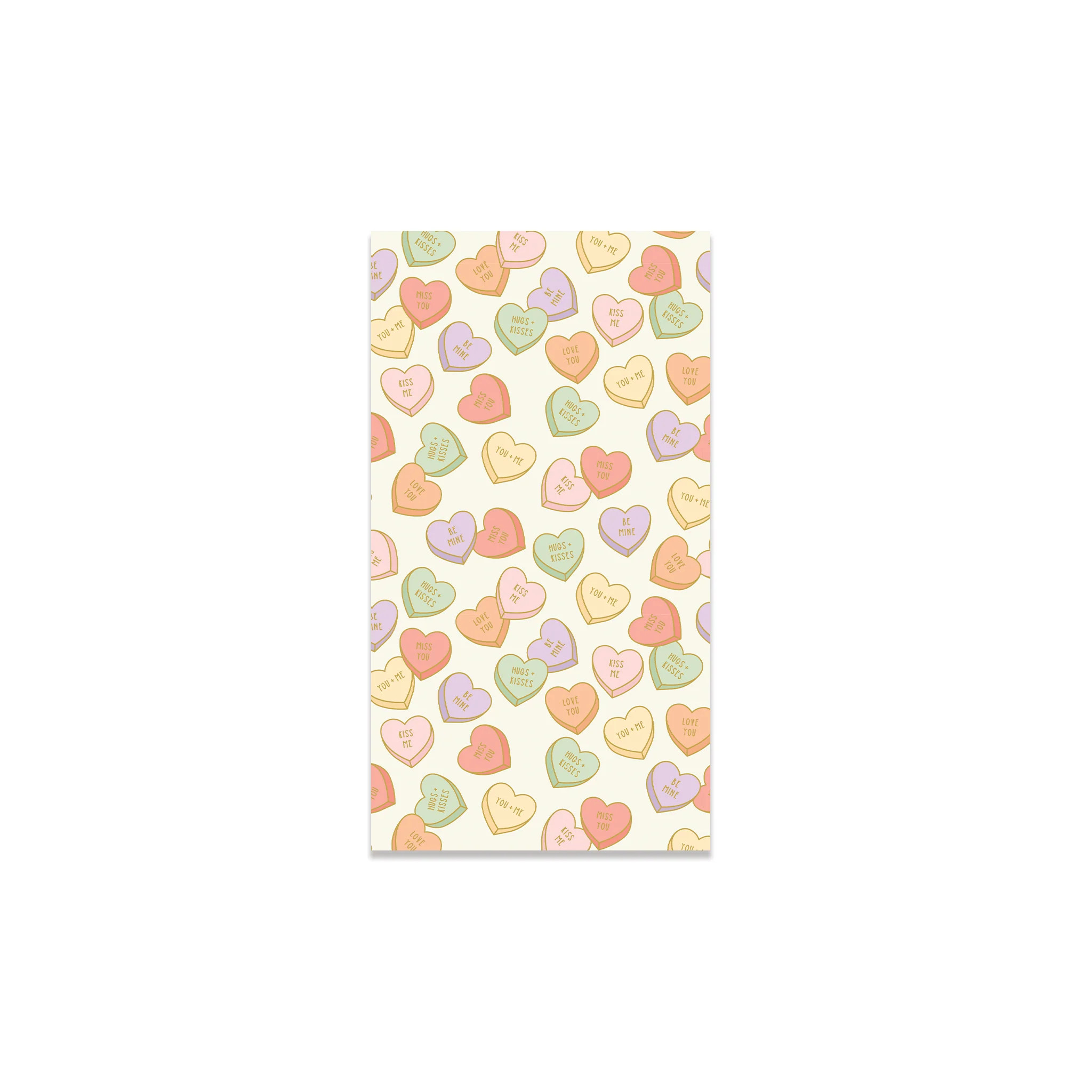 Conversation Hearts Paper Guest Towel | My Mind's Eye