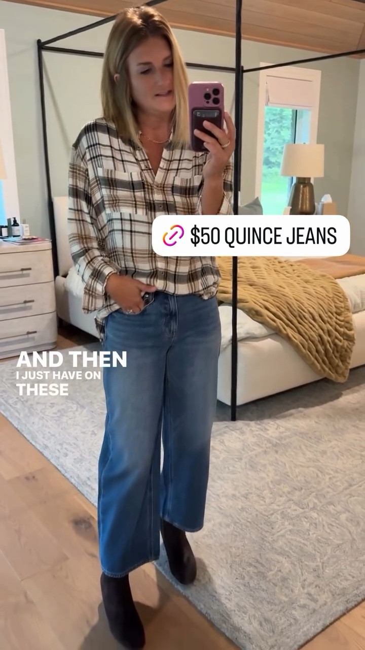 @Quince 👖 jeans are the best! tts / 27

#LTKootd #LTKSeasonal #LTKWorkwear