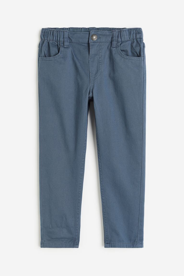 Relaxed Tapered Fit Pants - Dusty blue - Kids | H&M US | H&M (US + CA)