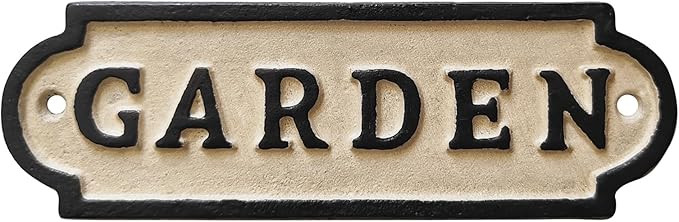 Vintage Iron Garden Signs - Retro Style Decorations for Yard, Porch, and Farmhouse -Garden Decor ... | Amazon (US)