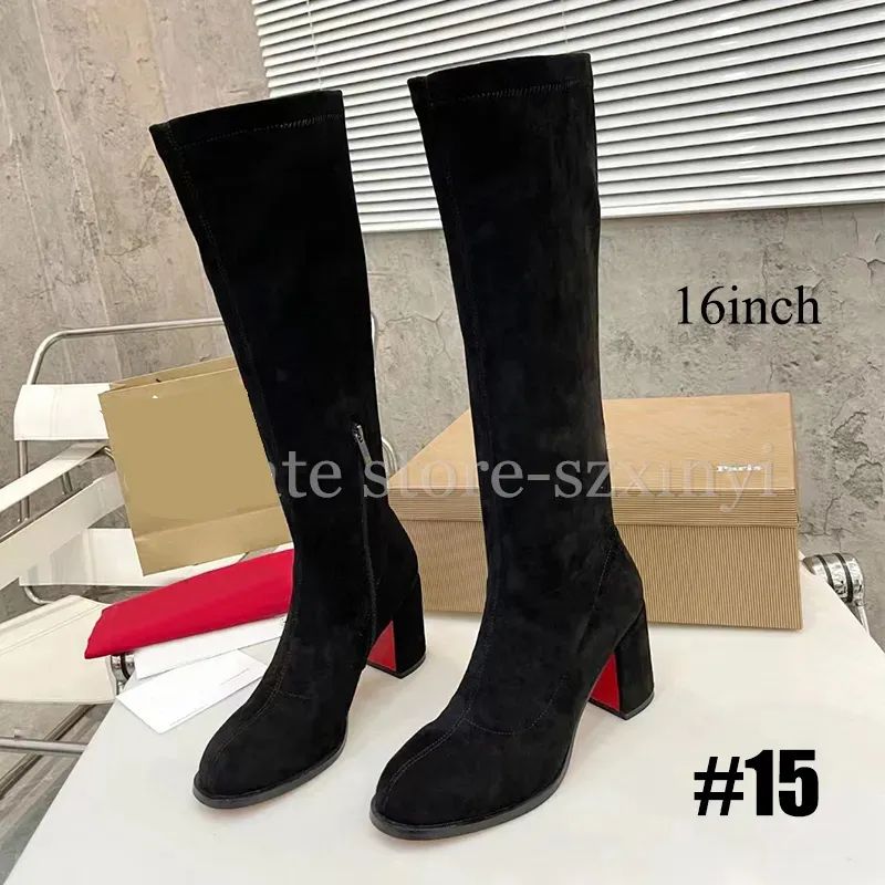 Premium Quality Brand Fashion Womens Suede Leather High Heeled Boots For Women From Szxinyi, $99.... | DHGate
