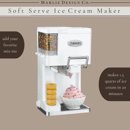 Cuisinart Soft Serve Ice Cream Maker | ice cream | Easter gift | family gift | teen gift | girl gift | boy gift | kitchen gadget | summer | Amazon 

#LTKSeasonal #LTKfamily #LTKGiftGuide