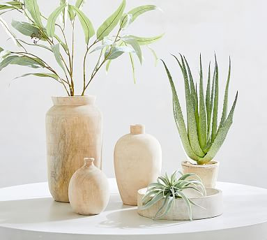 Mango Wood Vase Collection | Pottery Barn (US)
