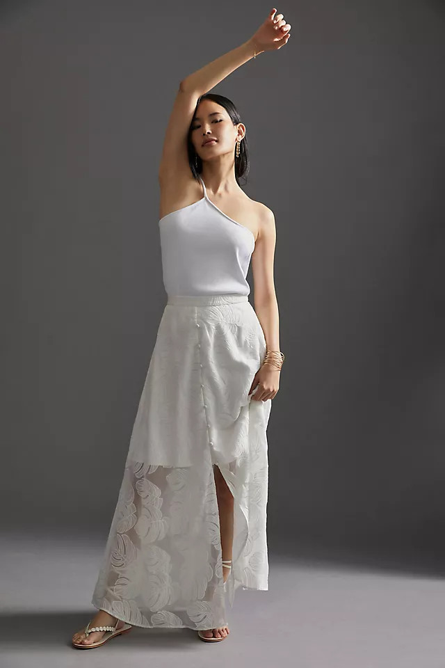 Hutch Deco Leaf Maxi Skirt | Anthropologie (US)