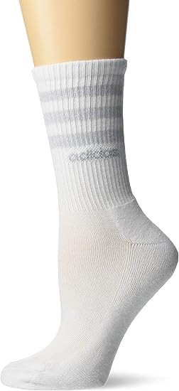 adidas womens 3-stripe Crew Socks (3-pair) | Amazon (US)