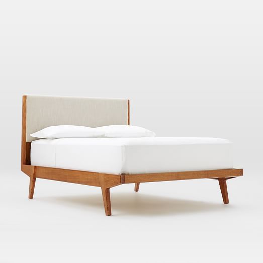 Modern Bed - Linen Weave | West Elm (US)