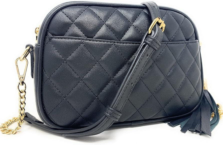Lola Mae Quilted Crossbody Bag, Trendy Design Shoulder Purse | Amazon (US)