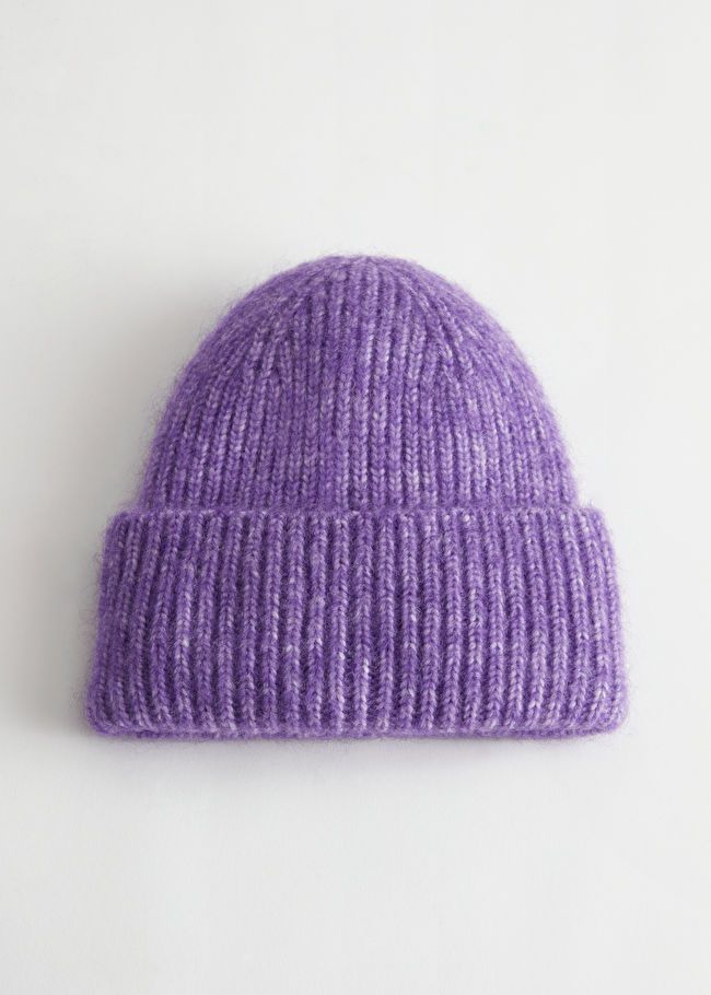 Ribbed Mohair Blend Beanie | & Other Stories US