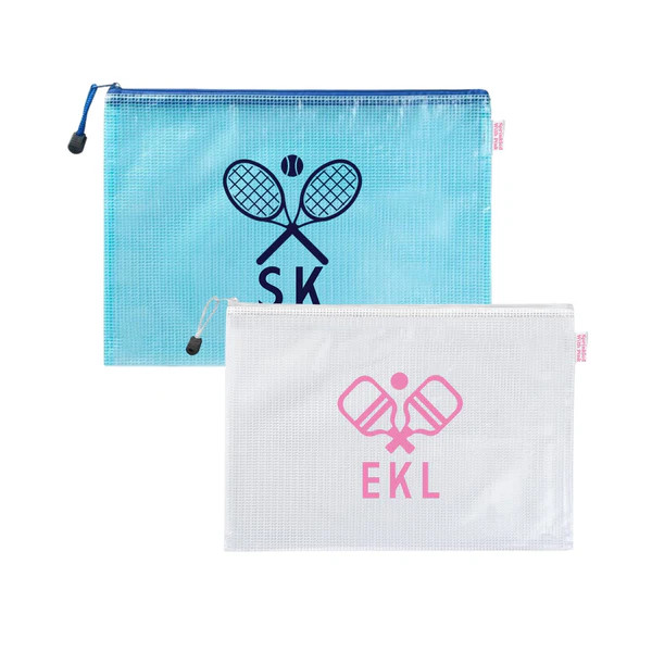 Pool Bag, Monogram Motif | Sprinkled With Pink